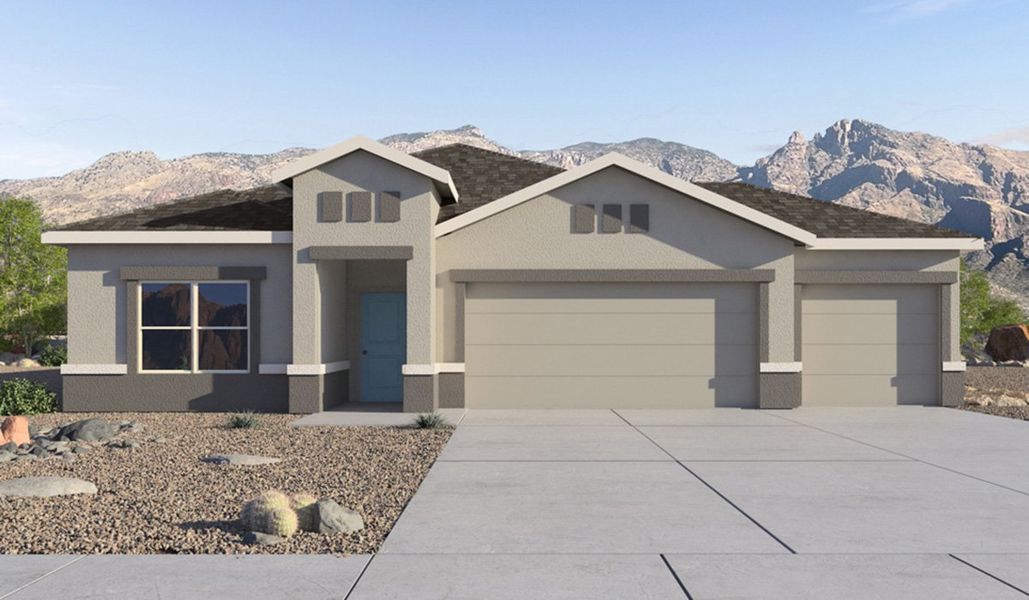 Representative exterior photo of a completed home built from the Lakeway by D.R. Horton in Sycamore Vista, Vail, AZ (Image 18).