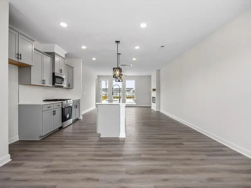 Spacious, unfurnished interior of a new home in Forestville Yard Townhomes, Knightdale (Image 15).