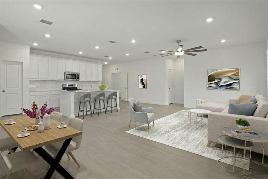 Furnished interior view inside a new home in Shaded Tree, McKinney (Image 9). Furnished interior view inside a new home in Shaded Tree, McKinney (Image 9).