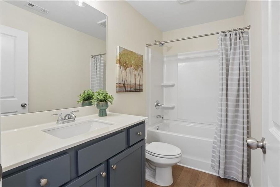 Furnished interior view inside a new home in , Flowery Branch (Image 18).