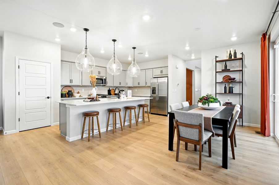 Representative furnished interior of a home built from the Stella Plus by Taylor Morrison in Parterre Horizon Collection, Thornton (Image 6).