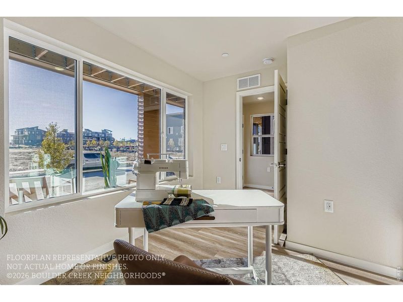 Furnished interior view inside a new home in Baseline, Broomfield (Image 27).