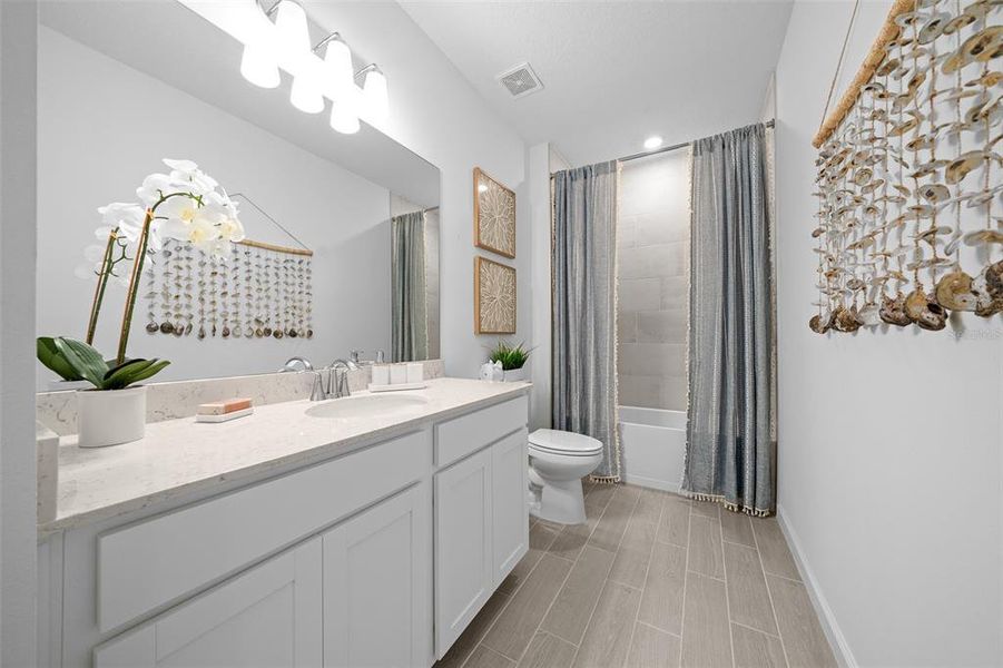 Furnished interior view inside a new home in Pioneer Ranch: Pioneer Ranch 50's, Ocala (Image 25).