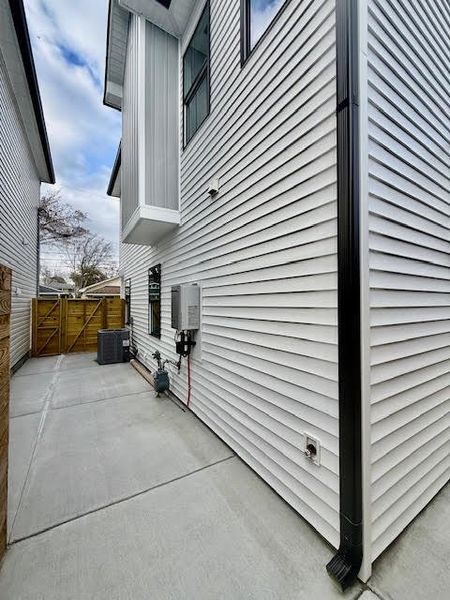 Exterior details and patio area of a home in , North Charleston (Image 20).