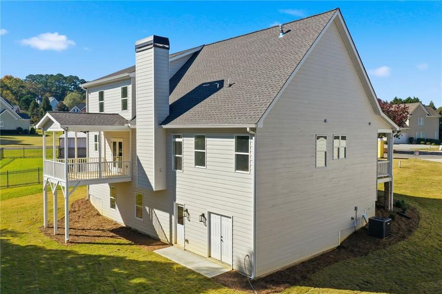 Exterior details and patio area of a home in , Calhoun (Image 19).