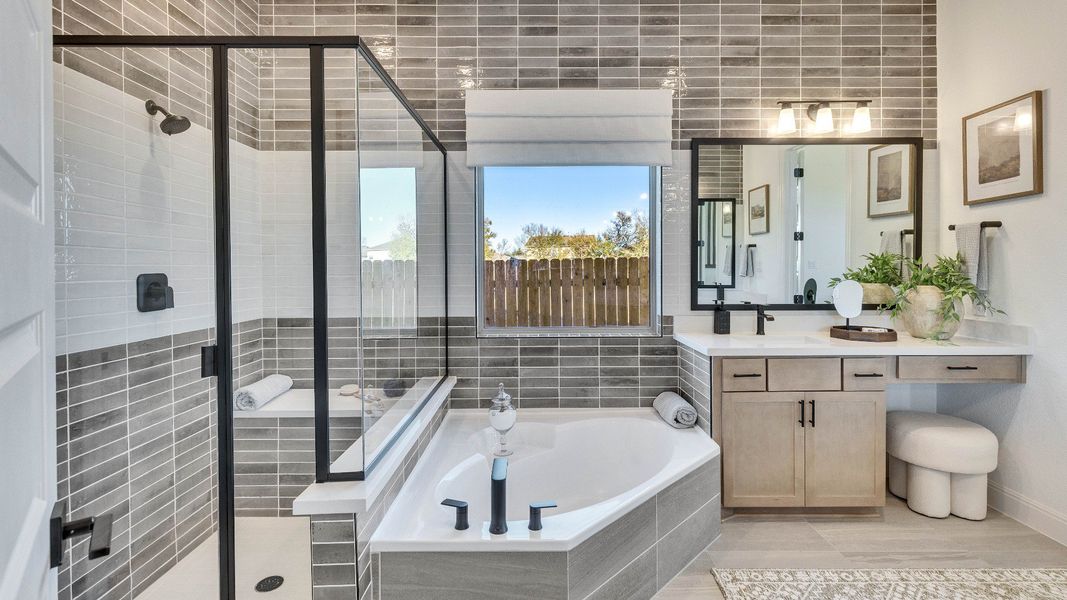 Furnished interior view inside a new home in Creeks Crossing, Elgin (Image 9).