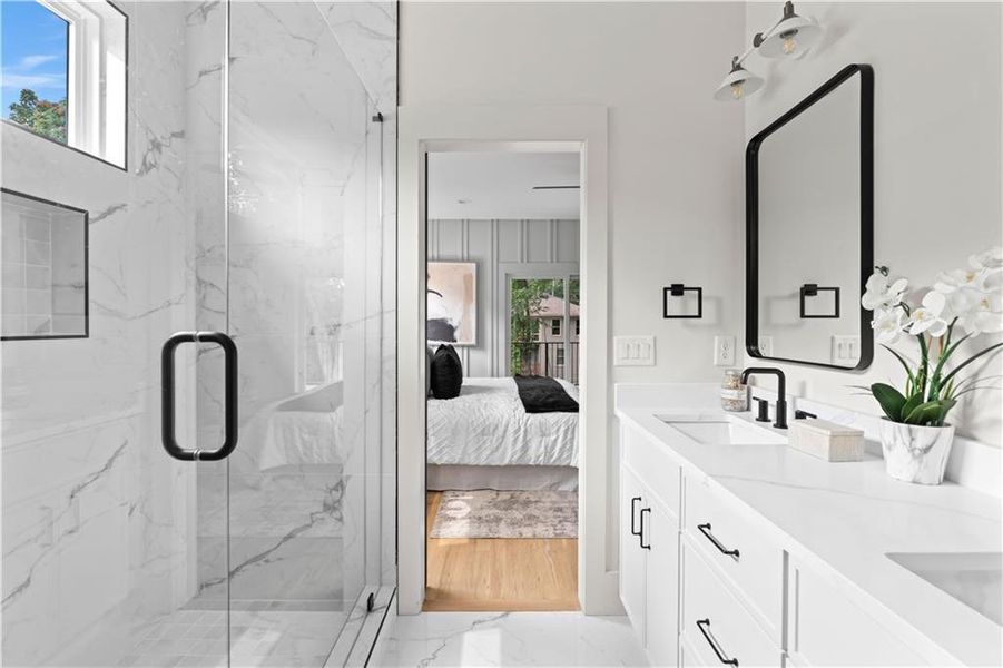 Furnished interior view inside a new home in , Atlanta (Image 10).