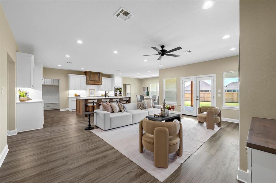 Furnished interior view inside a new home in , Hewitt (Image 12). Furnished interior view inside a new home in , Hewitt (Image 12).