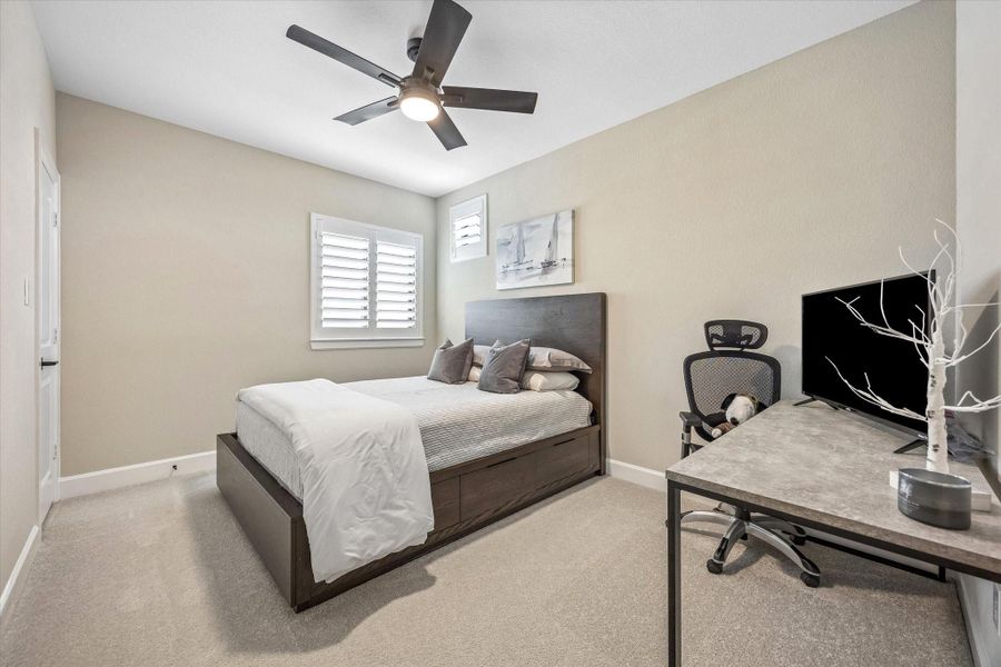 Furnished interior view inside a new home in Prairieland Village - Summit Collection, Cypress (Image 27).