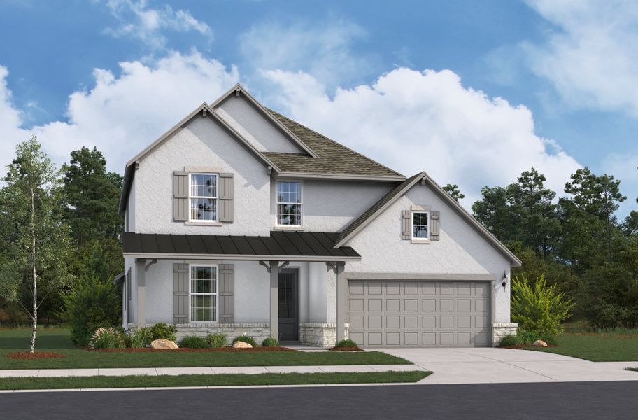 Representative exterior photo of a completed home built from the Salado by Beazer Homes in Veranda: Premier, San Antonio, TX (Image 2).