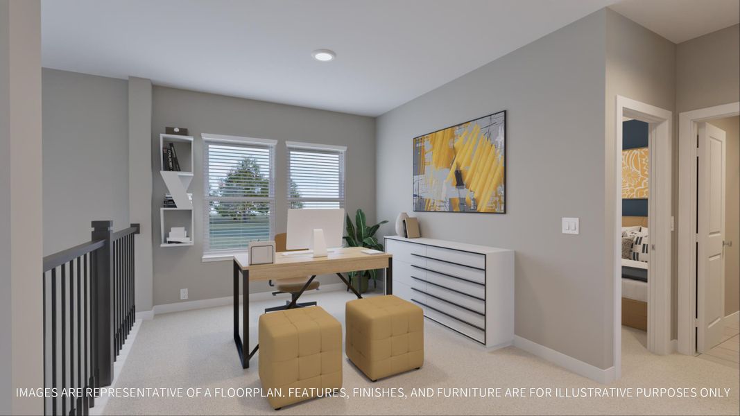 Furnished interior view inside a new home in Emberly  45', Beasley (Image 26).