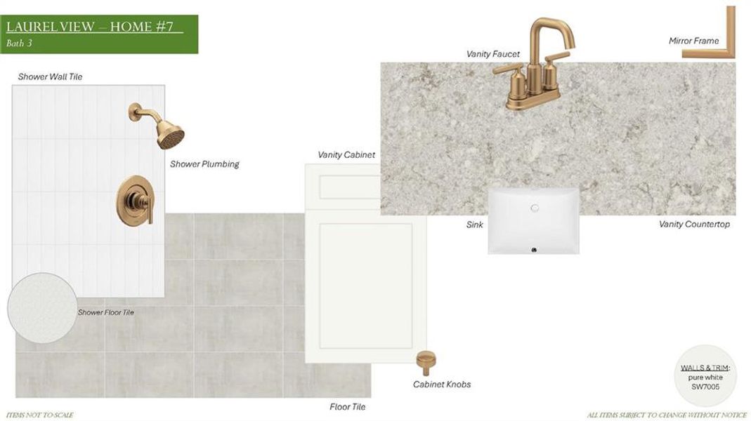 Sample of building materials used in homes in Laurel View, Suwanee (Image 58).