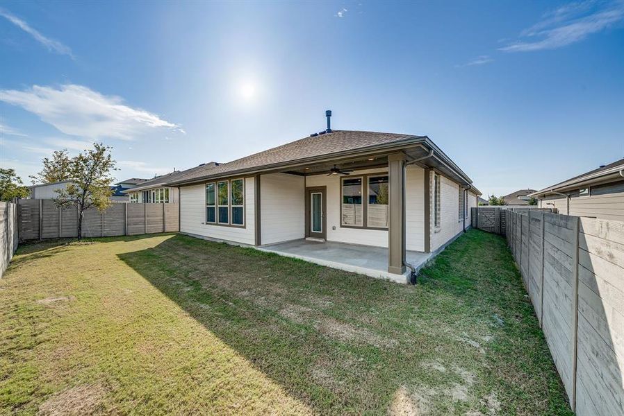 Exterior details and patio area of a home in , McKinney (Image 23). Exterior details and patio area of a home in , McKinney (Image 23).