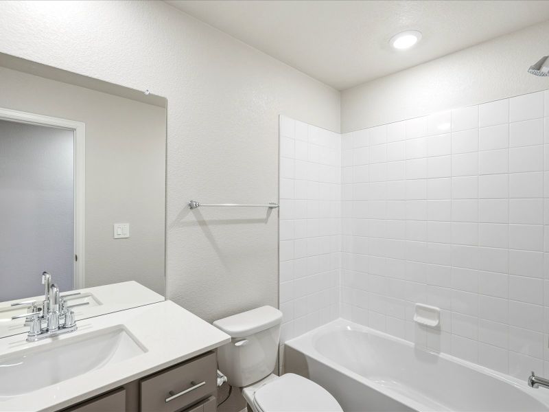 Furnished interior view inside a new home in Meridian Ranch, Peyton (Image 8).