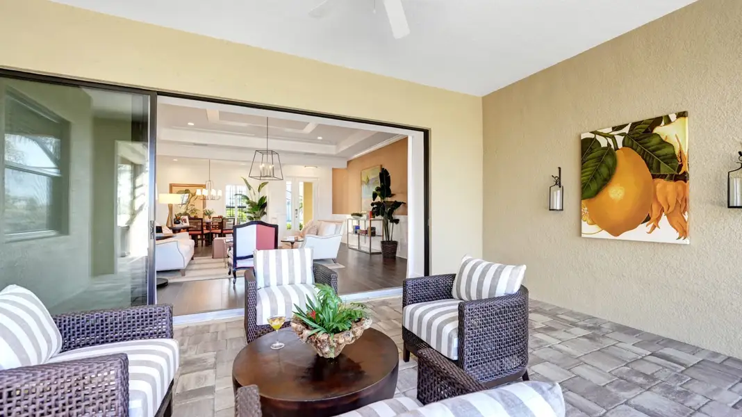 Representative exterior details of a home built from the Sanibel 2 by Neal Communities in Boca Royale Golf & Country Club at Wellen Park, Englewood (Image 3).