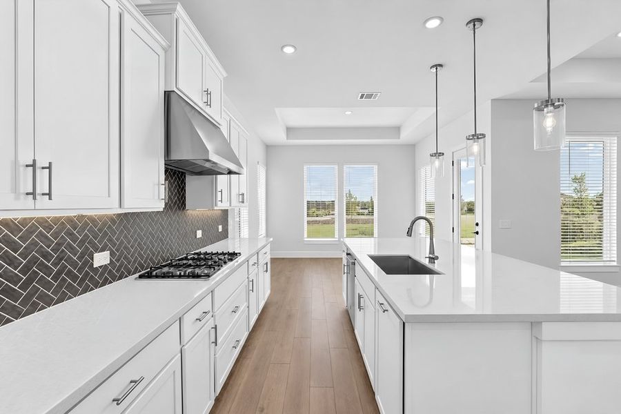 Furnished interior view inside a new home in Silverleaf, Cedar Creek (Image 9). Furnished interior view inside a new home in Silverleaf, Cedar Creek (Image 9).
