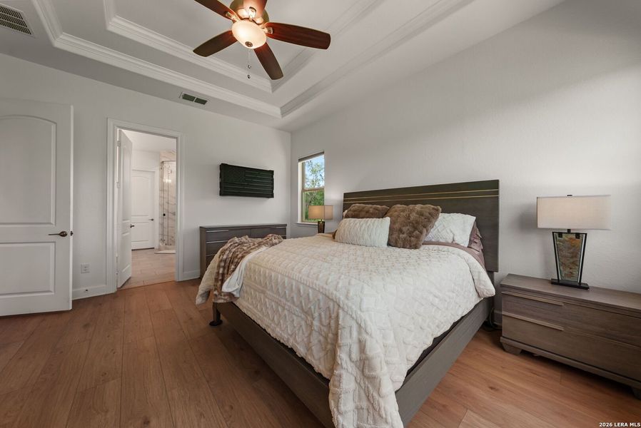 Furnished interior view inside a new home in Legend Park, Castroville (Image 18).