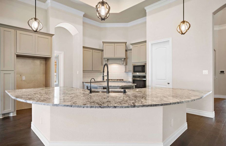 Representative furnished interior of a home built from the 4082 by Ravenna Homes in Artavia 70′, Conroe (Image 9).