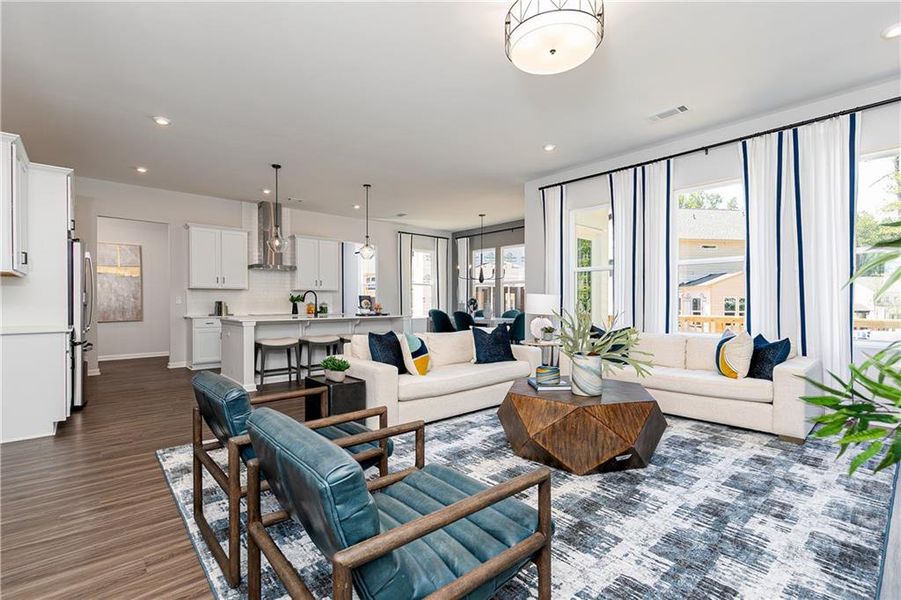 Furnished interior view inside a new home in Madison at Buice Lake, Acworth (Image 12).