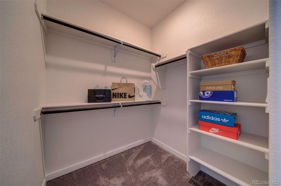 Primary bedroom has two closets. This is closet two.