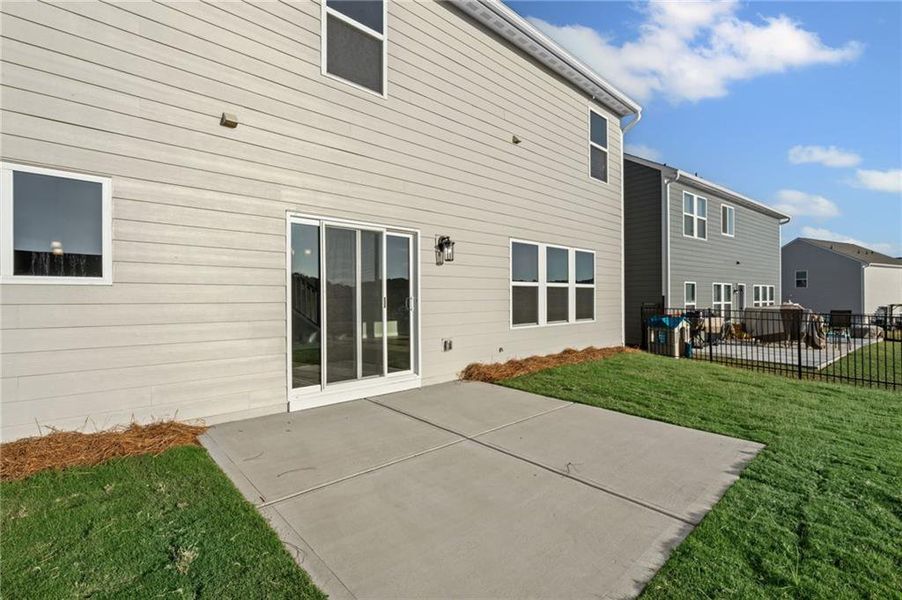 Exterior details and patio area of a home in Twin Lakes, Hoschton (Image 21). Exterior details and patio area of a home in Twin Lakes, Hoschton (Image 21).