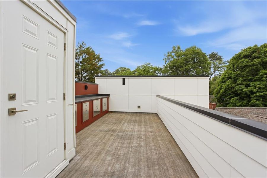 Exterior details and patio area of a home in , Atlanta (Image 22).