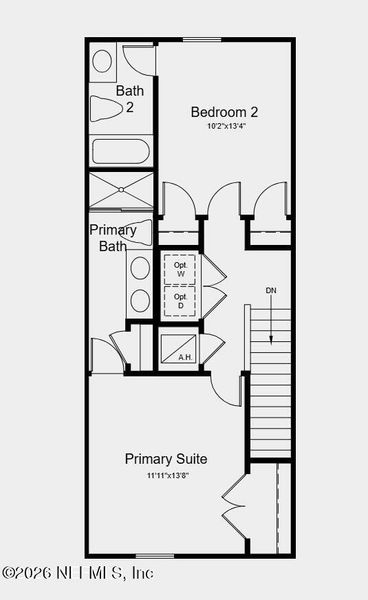 2D floor plan layout of this home in , Jacksonville, FL (Image 3).