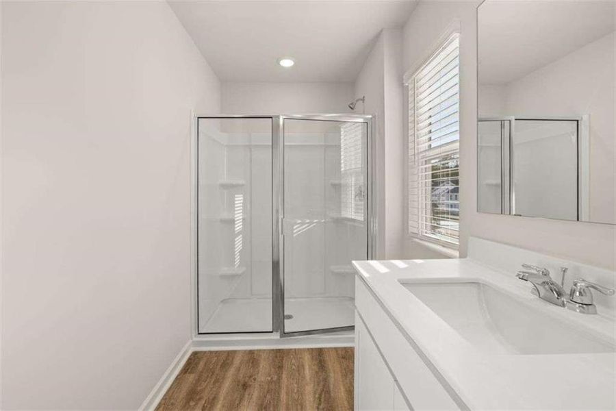 Furnished interior view inside a new home in Poplar Preserve, Newnan (Image 5). Furnished interior view inside a new home in Poplar Preserve, Newnan (Image 5).