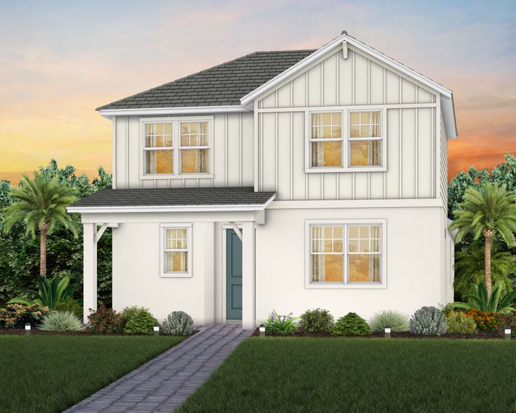 Representative exterior photo of a completed home built from the Kelsey II by Pulte Homes in SeaFlower, Bradenton, FL (Image 13). Representative exterior photo of a completed home built from the Kelsey II by Pulte Homes in SeaFlower, Bradenton, FL (Image 13).