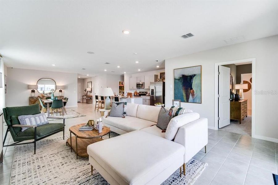 Furnished interior view inside a new home in Waterstone, Groveland (Image 9).