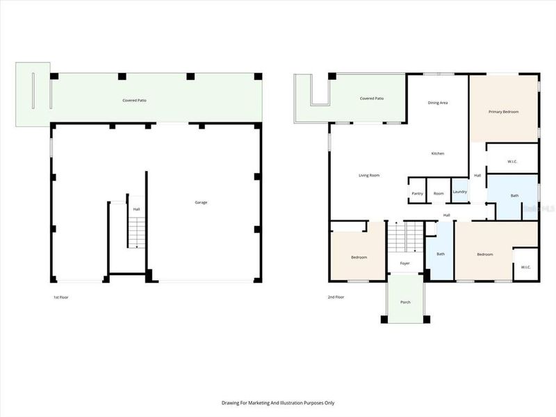 2D floor plan layout of this home in , Hernando Beach, FL (Image 5).