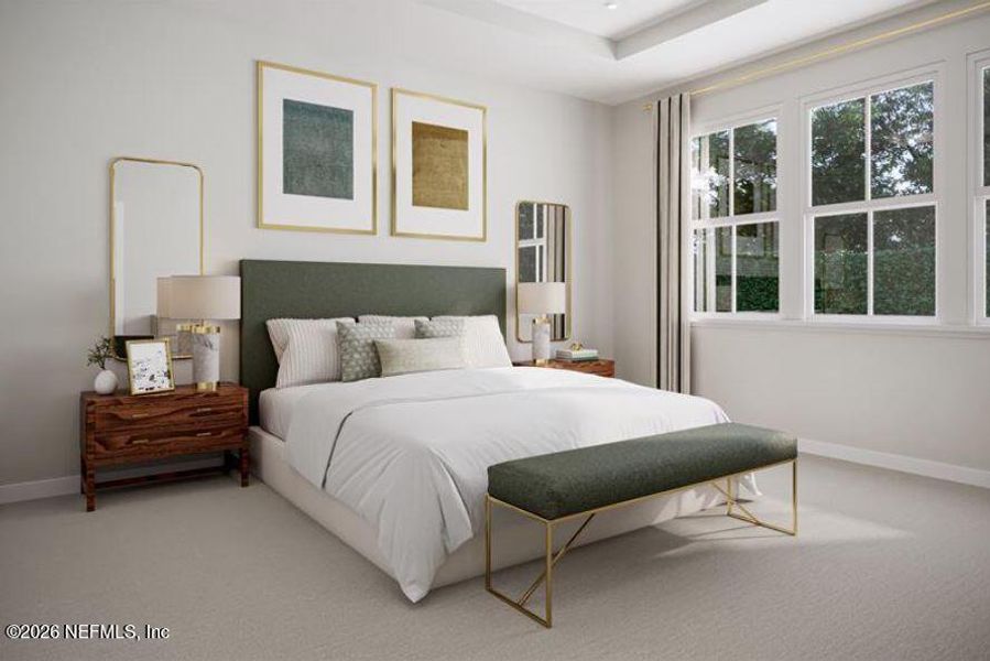 Furnished interior view inside a new home in Seminole Palms Single-Family Homes, Palm Coast (Image 5).