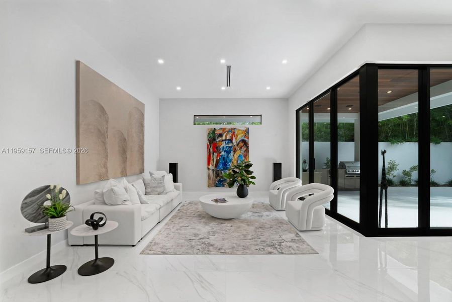 Furnished interior view inside a new home in , Miami (Image 15).