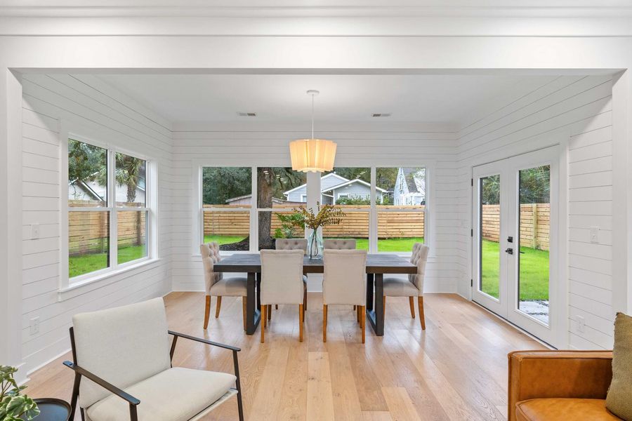 Furnished interior view inside a new home in , Charleston (Image 40).