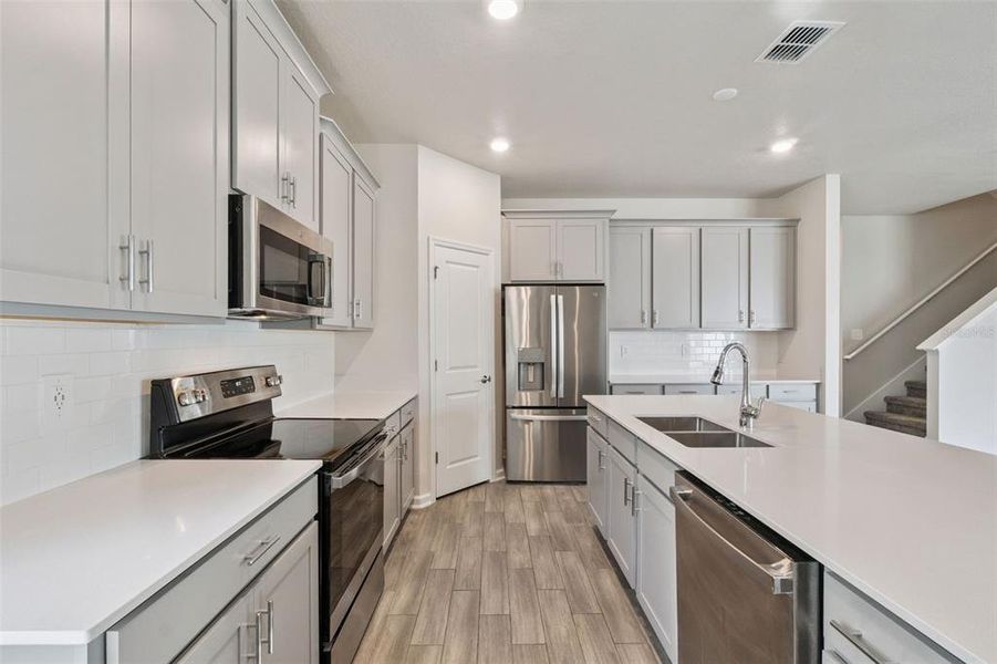 Furnished interior view inside a new home in , St. Cloud (Image 6). Furnished interior view inside a new home in , St. Cloud (Image 6).