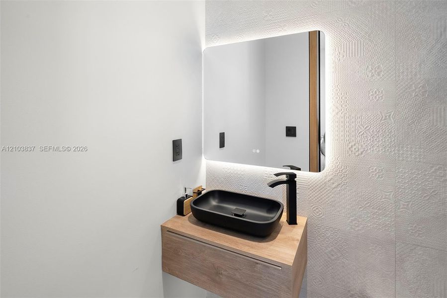 Close-up of interior finishes inside a home in , Miami (Image 23).