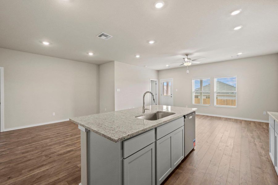 Open concept floorplan