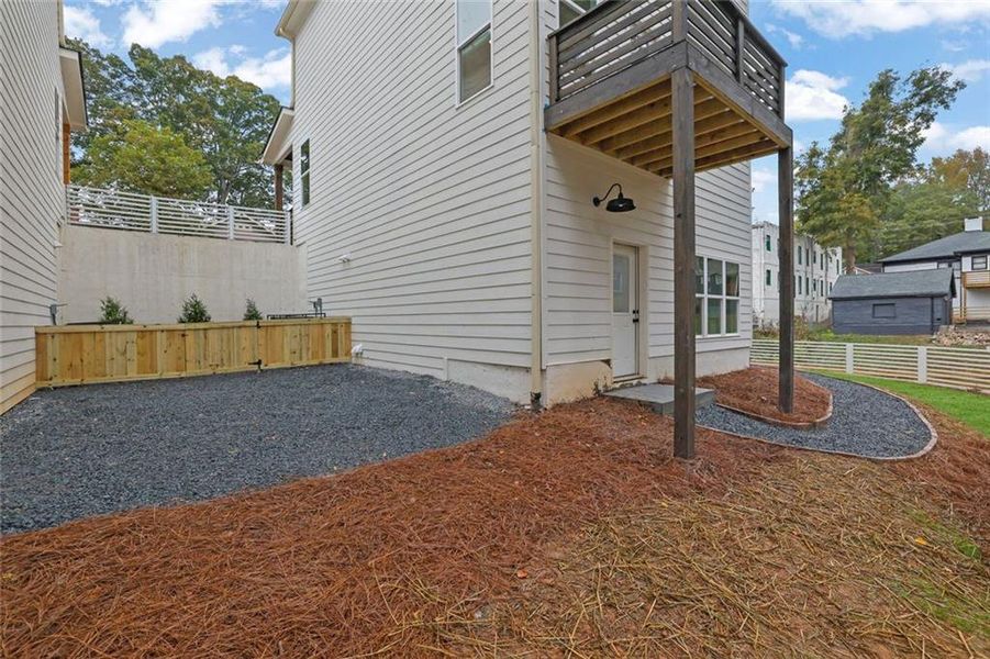 Exterior details and patio area of a home in , Atlanta (Image 4).