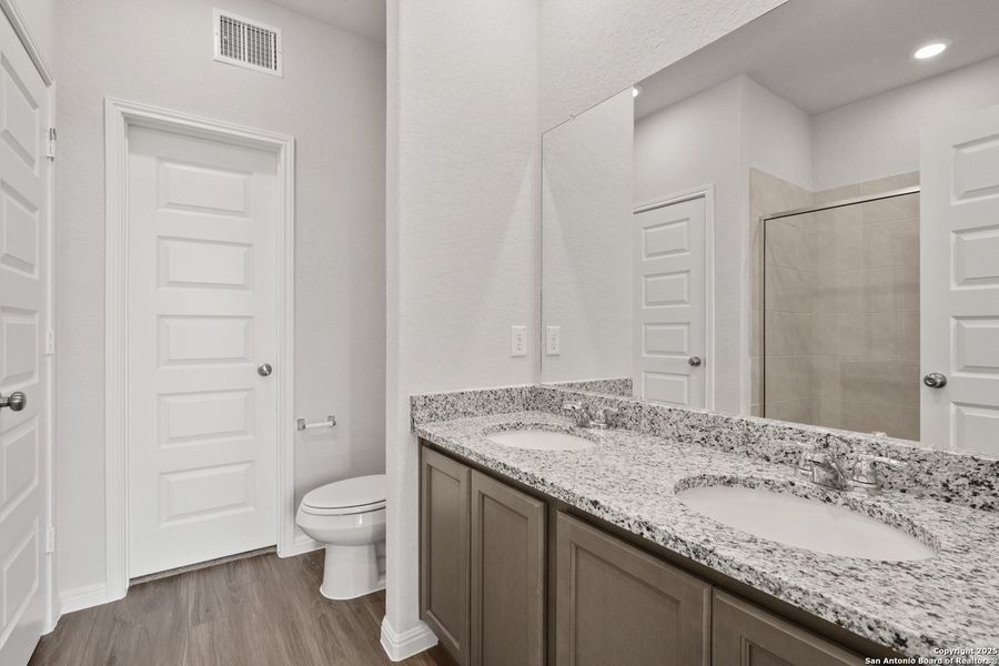Furnished interior view inside a new home in Timber Creek, San Antonio (Image 13). Furnished interior view inside a new home in Timber Creek, San Antonio (Image 13).