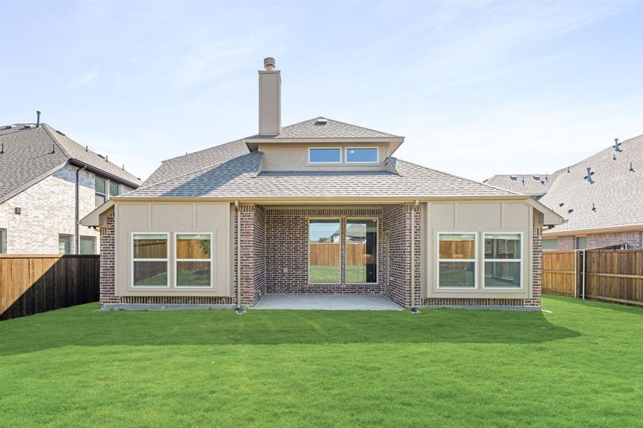 Exterior details and patio area of a home in Liberty, Melissa (Image 3). Exterior details and patio area of a home in Liberty, Melissa (Image 3).