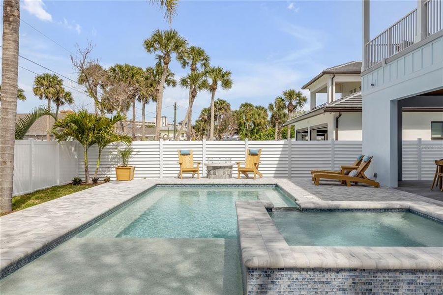 Exterior details and patio area of a home in , New Smyrna Beach (Image 32).