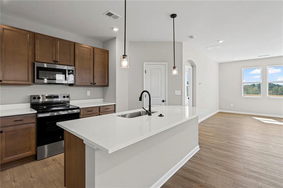 Furnished interior view inside a new home in Villas at Gold Creek, Dawsonville (Image 6).