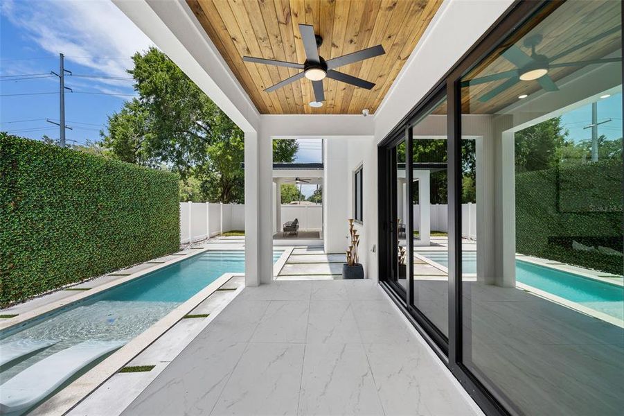 Exterior details and patio area of a home in , Tampa (Image 29).