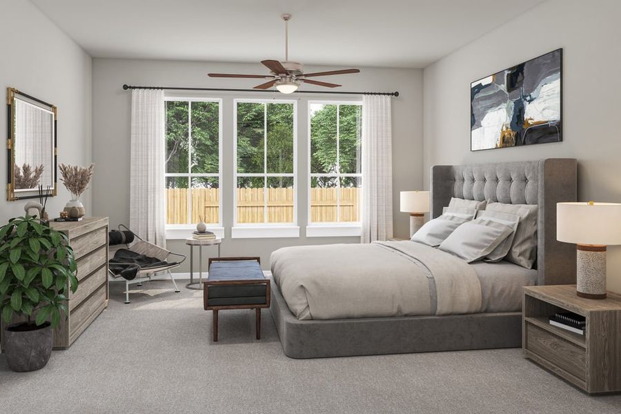 Furnished interior view inside a new home in Capitol Collection at Lariat, Liberty Hill (Image 15). Furnished interior view inside a new home in Capitol Collection at Lariat, Liberty Hill (Image 15).