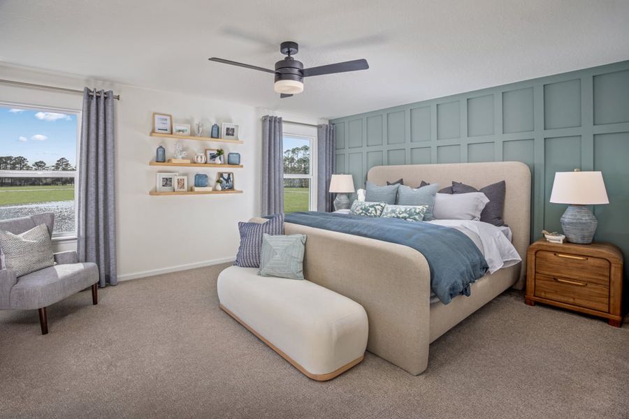 Representative furnished interior of a home built from the 2387 Modeled by KB Home in Maplewood, St. Augustine (Image 8).