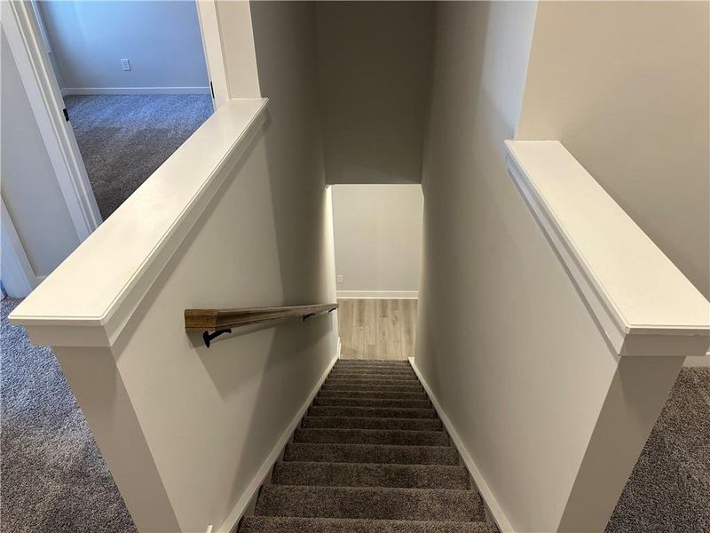 Furnished interior view inside a new home in Millstone at Mundy Mill, Gainesville (Image 9). Furnished interior view inside a new home in Millstone at Mundy Mill, Gainesville (Image 9).