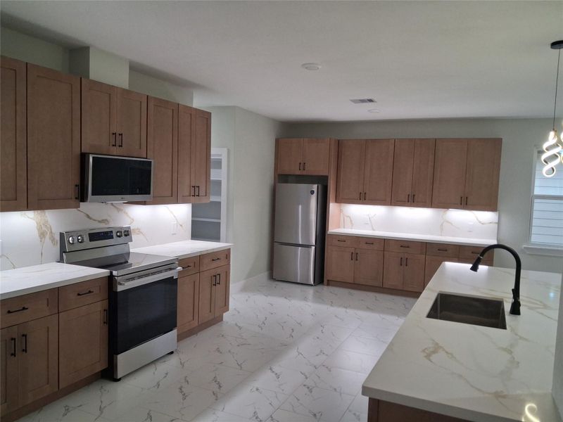 Some appliances are included.