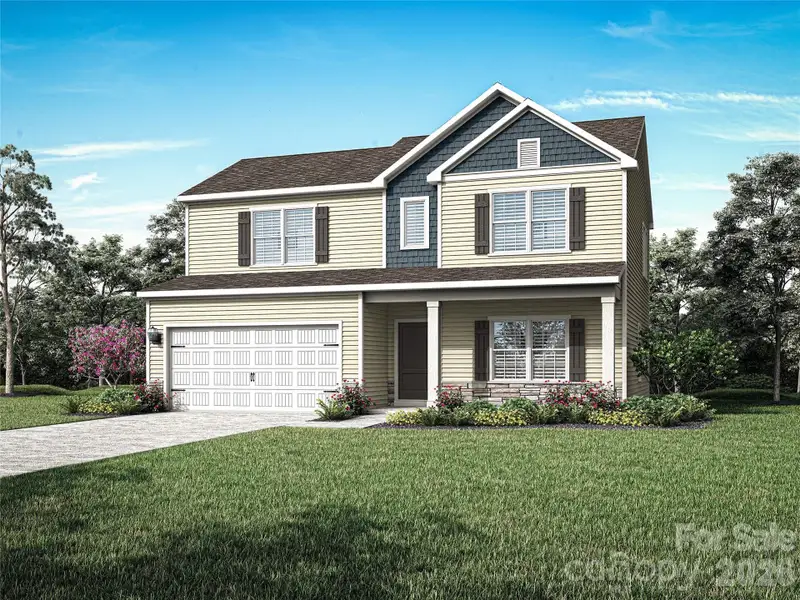 Front exterior of a new home in Stagecoach Station, Gastonia, NC, highlighting curb appeal (Image 1). Front exterior of a new home in Stagecoach Station, Gastonia, NC, highlighting curb appeal (Image 1).