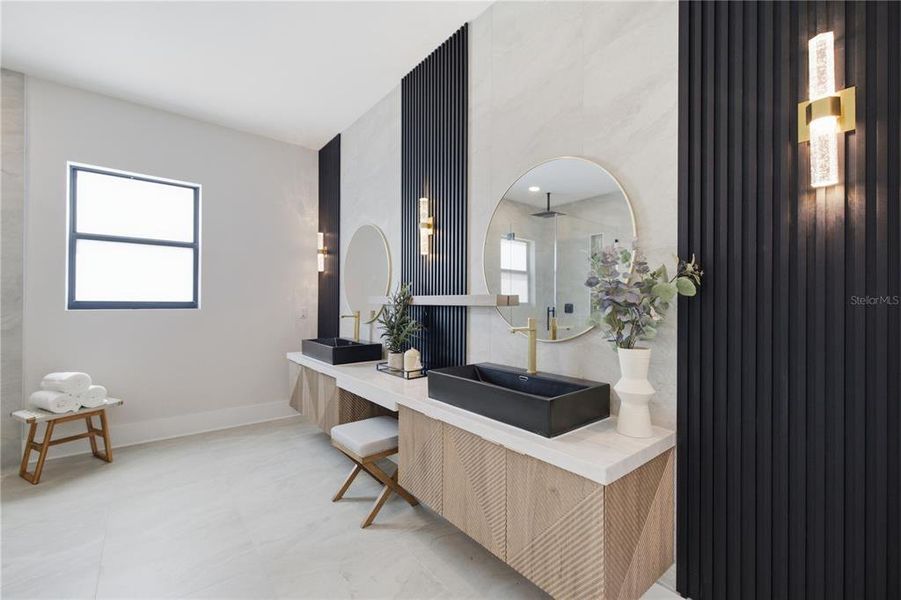 Furnished interior view inside a new home in , Tampa (Image 59). Furnished interior view inside a new home in , Tampa (Image 59).
