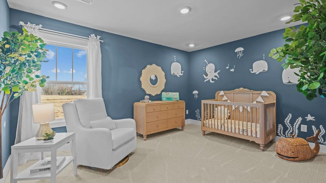 Bedroom of The Drayton Design by DRB Homes